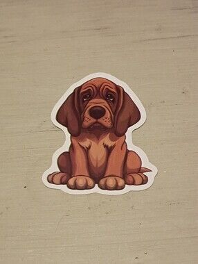 10/$10 Stickers Decal - Bloodhound Puppy Kawaii Animal Sticker - New